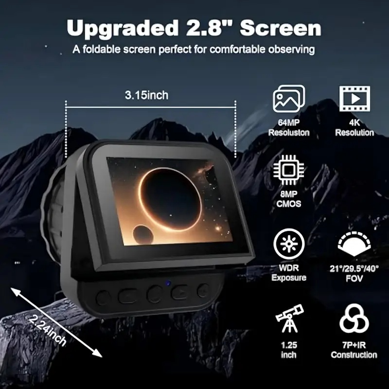 64MP 2.8인치 화면 4K 전자 아이피스 카메라,  - Electronics & Gadgets Starting With T 리뷰 및 가격