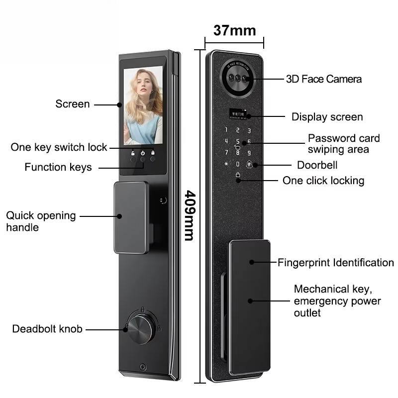 Tuya WiFi 스마트 도어 잠금 장치, 가정용 생체 - Electronics & Gadgets Starting With T 리뷰 및 가격