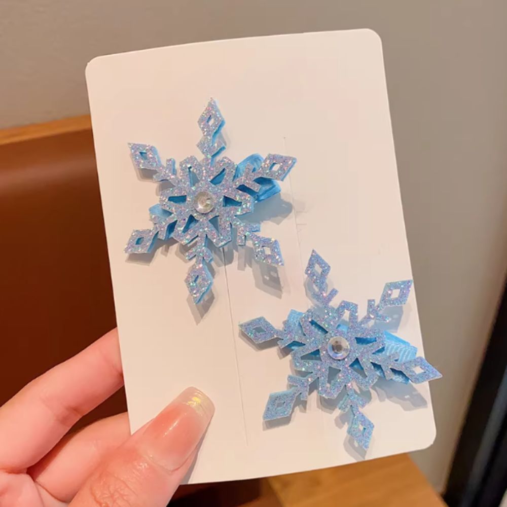 2pcs 어린이 머리핀 빛나는 눈송이 BB 클립 엘사  - Elsa Gadget 리뷰 및 가격