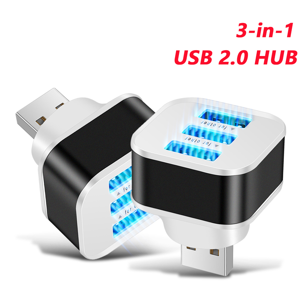 3포트 USB 슬롯 어댑터 확장기 USB 3 in 1  - Electronics Gadgets For Car 리뷰 및 가격