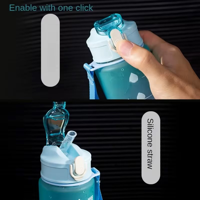 시간 추적 빨대가 있는 스포츠 물병, 누수 방지 잠금  - Smart Water Bottle Tracker 리뷰 및 가격