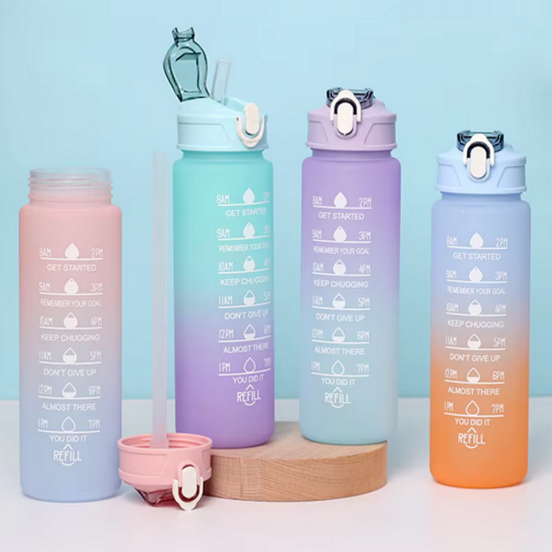 시간 추적 빨대가 포함된 스포츠 물병 누출 방지 잠금  - Smart Water Bottle Tracker 리뷰 및 가격